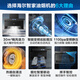 海尔（Haier）变频巡航顶侧三吸抽油烟机 30立方大吸力 国家补贴20% 1100Pa静压热熔自清洁家用油烟机EC739UD