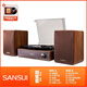 SANSUI vinyl record player split retro gramophone double subwoofer Bluetooth film record player living room home furnishings New Year's Day birthday gift Sweet Honey V31
