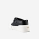 IIJIN 2024 new 8cm thick sole and fashionable and simple one-legged slippers for women YF698ABQ black 34