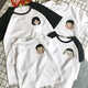 Ropa modal de padres e hijos en verano, familia de tres o cuatro padres, ropa de mujer, hermano y hermana, camiseta de algodón puro, niños pequeños, medianos y grandes de manga corta SQ686: Gray [One Piece] 120 Bebé de hombres