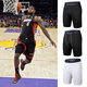 Basketball-Leggings Fünf-Punkte-Unterwäsche für amerikanische Männer Sport unter Wäsche Fitness Schnelltrocknen Basis-Leichtathletik High Elastic Training Shorts Fünf-Punkte-Hosen 702-Black 2xl