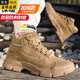 
LZJV Japanese imported labor protection shoes men and women's winter plus velvet high-top cotton shoes anti-smashing and anti-puncture welder with steel toe shoes 693 brown four-season model anti-smashing and anti-smashing and anti-smashing Kevra 36