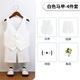 Children's Suit Dress Summer British Short-sleeved Vest Set Boys Host Speech Piano Show Show Clothes White 5-piece Set (Black Shirt + Vest + Shorts + 90 cm, Recommended Weight 20-26 Jin [Jin equals 0.5 kg]