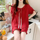 Hanrui summer cloud cotton pajamas women's sweet princess style home clothing set JDX-9903C# 170 M