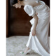 Rose Castle Lily of the Valley Blume Sprache Rosecastle Sense Verlobungsschuhe Weiß Haupthochzeitskleid Brautschuhe Bankett Satin High Heels Weiß Geschenkbox Version R9735 8cm 37