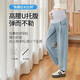
Yumeizhen Japanese maternity jeans for summer thin style outside wear 2025 new lycel tense loose small harem pants retro blue M