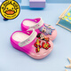 Gduck Kids para niños zapatos de agujero para niños Summer Nuevo caricatura sin deslizamiento grueso Nezha Ao Bing Bag Luminous Slippers Slippers de playa suave Azul 24 -25