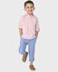 GYMBOReeGymboree Boys and Toddlers Long Sleeve Linen Button-Down Shirt, Simple Pink, 4T Simple Pink 4T