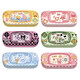 Cute round glasses box portable women's anti-pressure and fall eye box high-value game machine puppy kibbean round glasses box free mirror cloth-game machine sponge