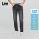 Lee [Ende von Zhang Linghe] Coole Hosen 25 Neue Produkt 723 Slim Mid-T-Taist gerade und dünn schwarz-grau-Männer-Jeans Schwarz und Grau 34