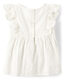GYMBOReeGymboree Girls and Toddlers Short Sleeve Linen Top, Pure White Pure White 8