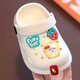 
Tiaodegao Children's hole shoes Children's slippers Summer boys and girls cartoon cute Baotou hole shoes Baby sandals Hole shoes - white - size 20-21 size 13CM