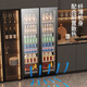 Bai Kailun double-door wine cabinet with constant temperature and humidity double-door light luxury ultra-thin seamless embedded household air-cooled frost-free villa tea beverage liquor wine fruit preservation refrigerated display cabinet 1.9 meters丨Dual temperature zone丨Full display style丨 242 bottles Thick style