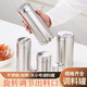 Simihua stainless steel barbecue seasoning jar, sprinkler bottle, pepper seasoning box jar, cumin jar, commercial seasoning salt jar, extra large heightening and rotatable (7.5*16cm)