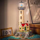 LEGO Lighthouse Architectural Model Series Creative Dificultades Altas dificultades de ensamblaje Annamento de juguete NUEVO LIGHTHOUSE 869 GRANOS EXQUISITO REFORMA