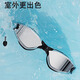 Xinnan swimming goggles for men and women, high-definition large-frame swimming goggles, fashionable electroplated swimming goggles for adults and children, universal one-piece earplugs, electroplated lenses, swimming goggles
