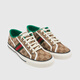 古驰（GUCCI） Tennis 1977 帆布 圆头平跟低帮 时尚板鞋 男款 乌木色 606111 HVK20 9766 41