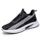 Zapatos casuales verano para hombres transpirables versátiles zapatos deportivos versátiles de altura casual zapatos para mejorar los zapatos para el té de la malla voladora zapatos deportivos 9901 blanco 43