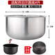 冯三太子适用苏泊尔CFXB40FC829A/B/C/D/E/F/833/8033/8133/SF40FC743/643电饭煲4L圆底304不锈钢0涂层内胆 4升圆底【304不锈钢】送饭勺