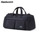 Hanke travel bag men's sports gym bag large capacity 31 liter graphite black handbag boarding storage bag outdoor luggage bag