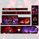 Asus (ASUS) ROG GR701 Creation God Case Snow Blowing Case EVA Asuka Co-branded Desktop Case ARGB Light Board Full Tower Custom Case White Case Power Water Cooling Set Naruto Theme (Black and Red Creation God + Light Board)