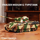 Berthalgo Lego Technic Crown Building Blocks Zweiten Weltkrieg Kv2 Deutsch Tiger T34 Sherman Tank Black Panther Modell Leopard 826 Stücke) Ferdinand Zerstörer + 2 Figuren + Waffen