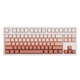 腹灵（FL·ESPORTS）MK870-有线/蓝牙/2.4G三模机械键盘 彼岸樱-腮红侧刻键帽-青轴(段落轴) RGB灯光 游戏键盘