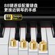 Terence Electric Piano 88 Key Heavy Hammer Professional Electronic Piano Erwachsener Kinder Haushalt vertikaler elektrischer Stahl E50/E55 Malt Black [Spielstufe]