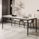 Yusenyi Aluminium Solid Alloy Table jambes Rock Plate Rock Dining Table Jamches Support Marbre Conférence de base Table Bureau Office Bureau Support Gray Modèle Longueur 1295 mm x Largeur 695 mm x Hauteur 720m
