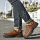 Kamel Dynamic Deutsch Kamel Casual Lederschuhe für Männer Echtes Leder im Freien Outdoor Outdoor-Gelegenheitsschuhe Nicht-Schlupf-Arbeitsschuhe mittleren Vaters Schuhe im mittleren Alter hellbraun (Top-Layer Cowide) 6198 44 Standard Lederschuhe Größe Größe