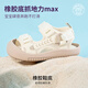 M1&M2 Spanish children's shoes children's sandals summer boys and girls toe-toe beach shoes Velcro wear-resistant comfortable functional shoes beige size 28 suitable for feet 16.5~17cm long