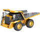 Zhouke remote control large truck alloy mining dump truck engineering truck dump truck heavy-duty wide-body transportation children's electric vehicle black and yellow 15-channel excavator bucket with large and small arms 4 body rechargeable batteries come with remote control batteries