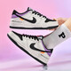 Clenikeedair Nike. Putian Chunhara Sbdunk High Edition Fujiwara Tofu Shop AJ1 Low Gang Air Force One Kata Board 1699 Air Force One White [Drug Box] 35