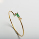 Lie Ruiwandelin jewelry inlaid design 18K gold inlaid ice jade gourd temperament bracelet