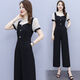 Pierre Cardin Cardin à manches courtes à manches courtes à manches larges pour les femmes 2025 Nouvelle combinaison tout-en-un de style Summer Summer [1098 #] Polka Dot Suit M Recommandé 95-105jin [Jin est égal à 0,5 kg]