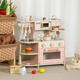 Xuanyong Kindergarten Children's House Kitchen Toys Wooden Simulation Kitchenware Refrigerator Coffee Machine Boy and Girls Birthday Gift Coffee Refrigerator Kitchen