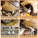 Xilua es adecuado para 12-23 Honda Dentho Generación Cívica Motor Cívico Placa inferior de guardia Civic Chasis Civic Bottom Plate 12159 Generación de plástico cívico GMT Fiberglass Honda Civic