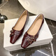 Mary man mouton peu profonde chaussures célibataires pour femmes Nouveau style de chaussures Doudou à la mode