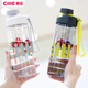 Xile large-capacity plastic cup tritan material sports water cup for men and women students portable portable tea cup