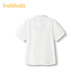 Balabala shopping mall same style children's clothing children's shirt boys short-sleeved summer wear thin section 2025 new fashion original white 10101 175