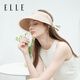 Elle Sonnenschutz und leerer Top -Hut weiblicher eleganter Bogen Französisch Big Hut Rand zeigen Gesicht kleines Sonnenschandgeschenk für Freundin