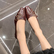 Mary man mouton peu profonde chaussures célibataires pour femmes Nouveau style de chaussures Doudou à la mode