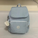 Kipling 2025 Sommer Affenbeutel Casual Nylon Bag mittelgroßer Rucksack grau Blau und Lila (Ki3523) Bodenbreite 27 cm* Dicke 16 cm* Höhe 33,5 cm