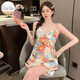 COLORFUL GEMS夏季纯欲碎花吊带家居服套装 LXE-757#彩色条 180 XL