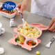 Disney (Disney) Carton Cartoon Ensemble de vaisselle pour enfants en bambou Fibre bébé plaque à manger à plaid