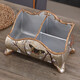 
Tira European style living room storage box light luxury tea table mobile TV remote control storage creative office desktop miscellaneous box 1047 Blue Warbler Blossom G style