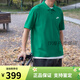 NIKE耐克POLO衫2025新款翻领短袖宽松男装运动休闲T恤薄上衣 绿色FN3895-365 L