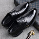 Sustyle International Light Luxury Brand Sommer Real Cowide Männer Anti-Schlupf- und Kee-resistente 2024 neue hohle kalte Lederschuhe High-End All Cowide Black 13701 37 Standardgröße