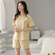 Pijama modal para mujeres en verano pantalones cortos de algodón puro simple casual y estilo de algodón delgado para ropa al aire libre. Z9859 2XL recomendado 140-160Jin [Jin es igual a 0,5 kg]