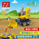 
Zhouge Bangbao Variety Engineering Vehicle Screwdriver Excavator Crane Large Particle Plug Lego Building Block Children's Toys 9721 Aircraft 17 Particle Plug 1 Doll